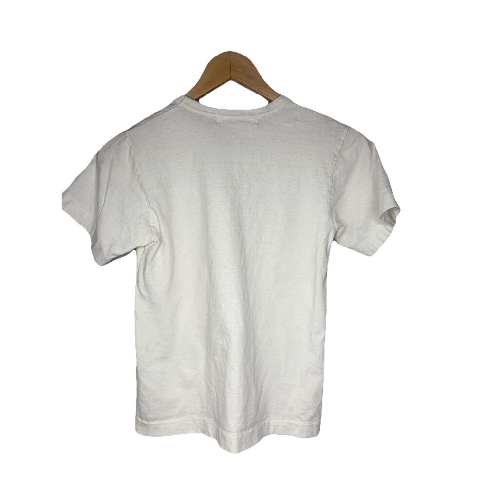 Comme des Garcons PLAY Green Heart Graphic Tee White T-Shirt Women XS/SM FLAW - Picture 2 of 6